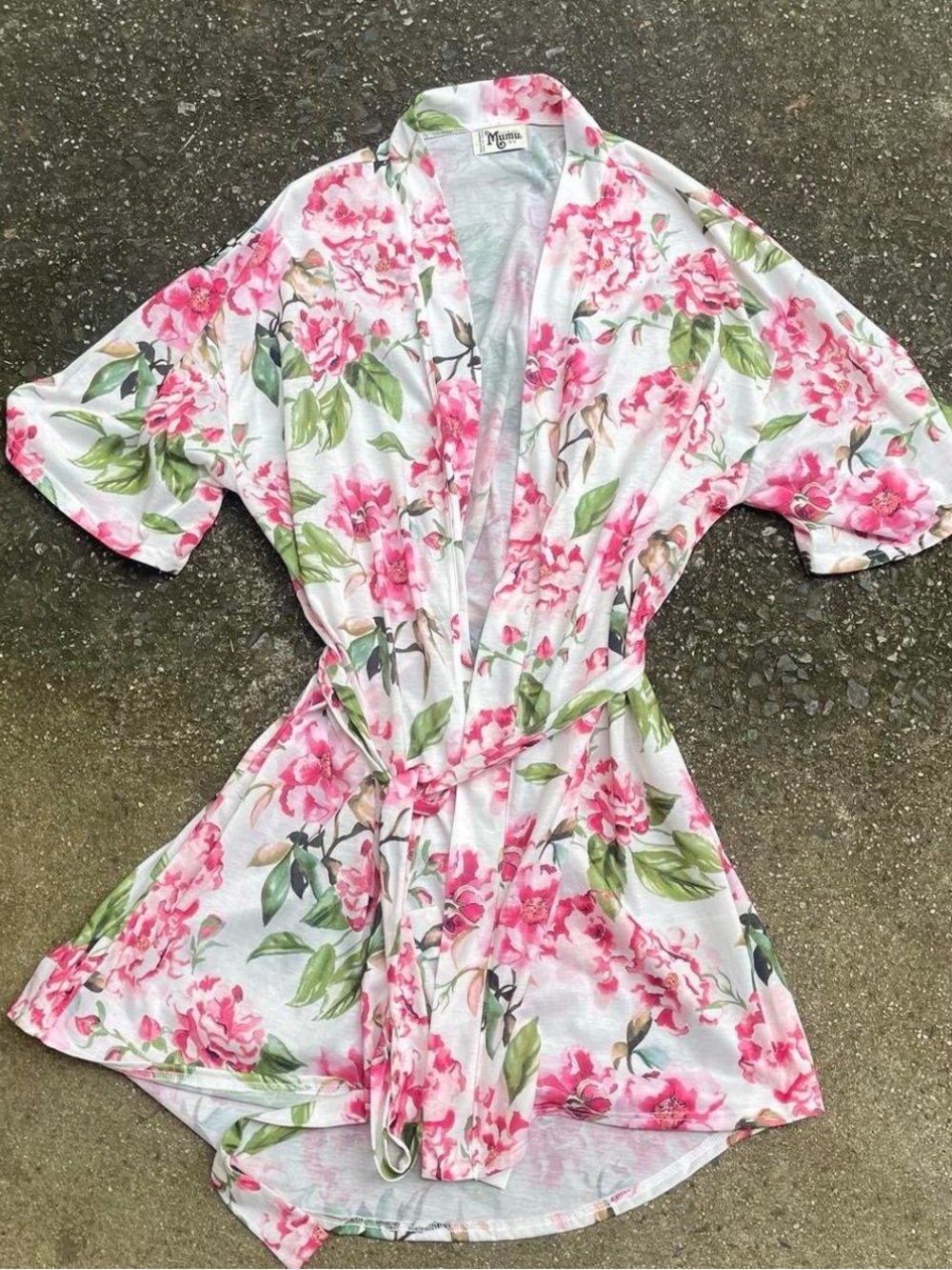 floral short sleeve coquette summer robe show me your mumu